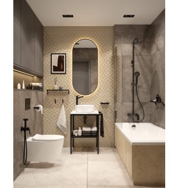 CORIANDER Shower Column, With Bathtub Mixer