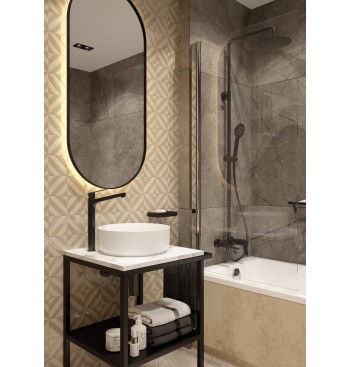 CORIANDER Shower Column, With Bathtub Mixer
