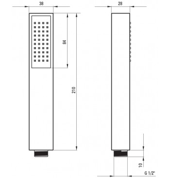 BOX Concealed Shower Set, With Thermostatic BOX