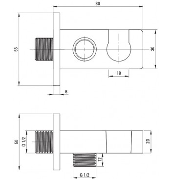 BOX Concealed Shower Set, With Thermostatic BOX