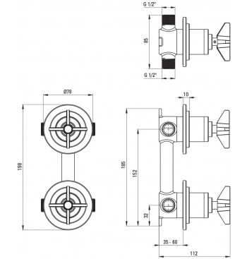 TEMISTO Concealed Shower Set