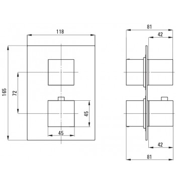 BOX External Element, For Thermostatic BOX