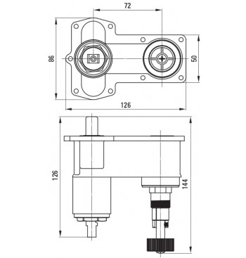 BOX Concealed BOX Body, Mixer, With Shower Switch