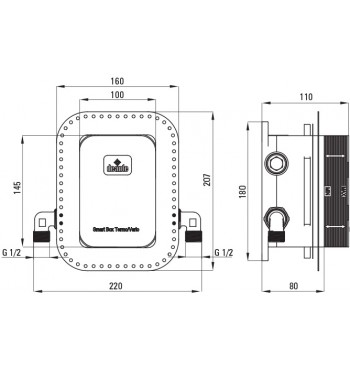 BOX Concealed BOX, Mixer, With Shower Switch