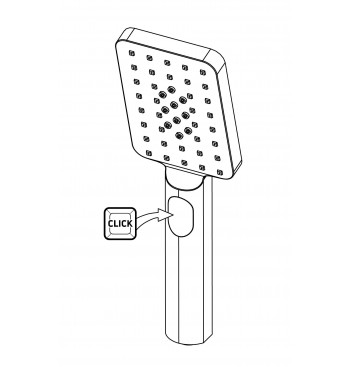 ALPINIA Hand Shower, 3-Function