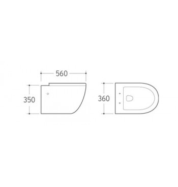 Wall Hung Toilet Ceramic With European Standard